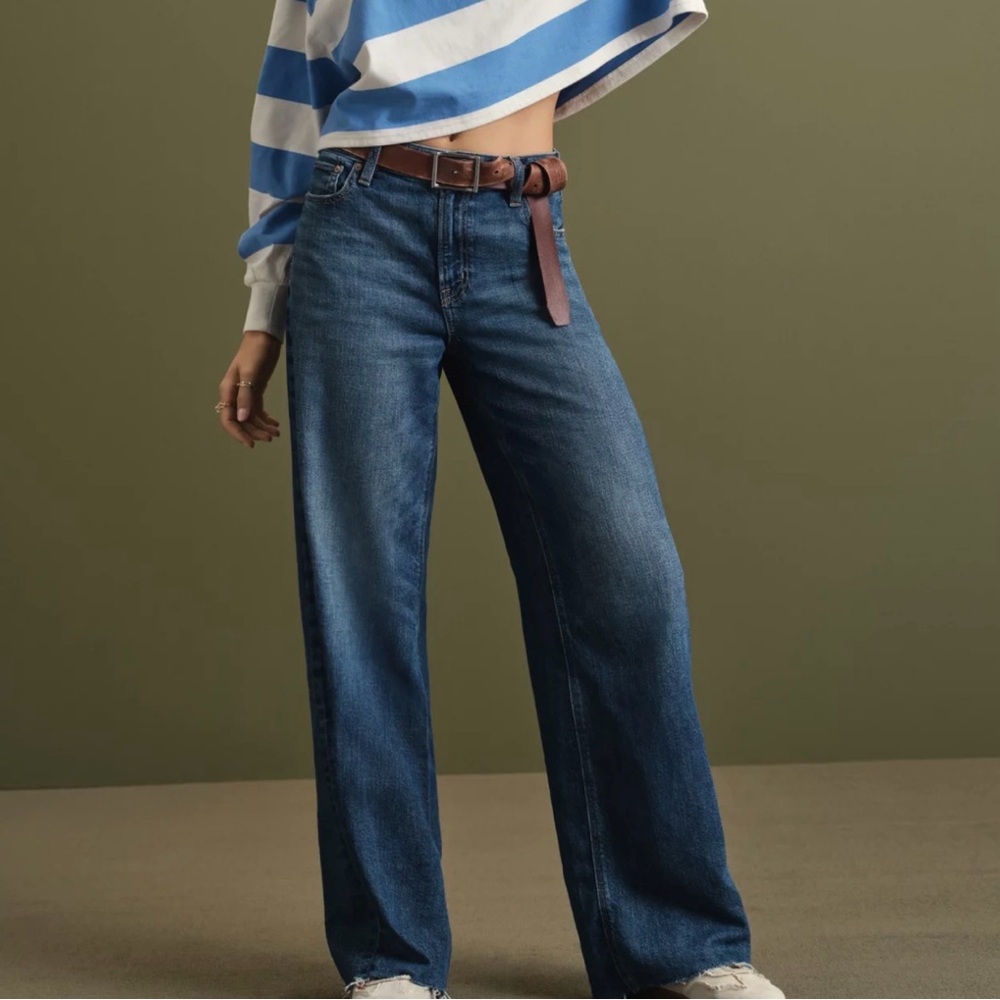 American Eagle Outfitters Dark Blue Flare Jeans